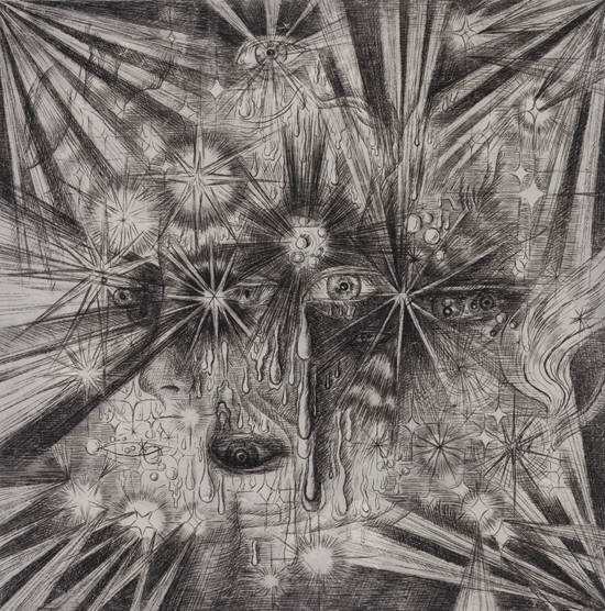 김정욱, 2015. Korean ink on Korean paper, 39.5 x 39.5cm. 사진 = 갤러리 스케이프