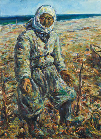 권순철, ‘갯펄 아낙’. 캔버스에 유채, 100 x 72cm, 1975. 사진 = 가나아트