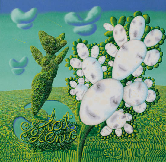 조르디 지스페르트, ‘에스타도 에데니코(Estado Edenico)’. 종이에 오일, 31 x 31cm, 2015. 사진 = 갤러리토스트