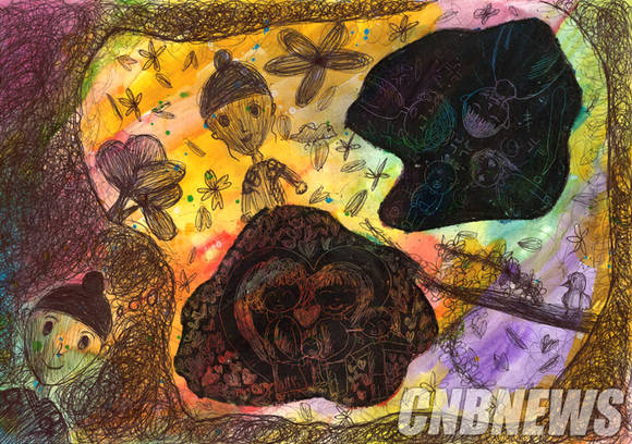 제10회 어린이 미술대회에서 대상을 수상한 진례초 6학년 윤나경 어린이의 작품.(사진=클레이아크김해미술관)