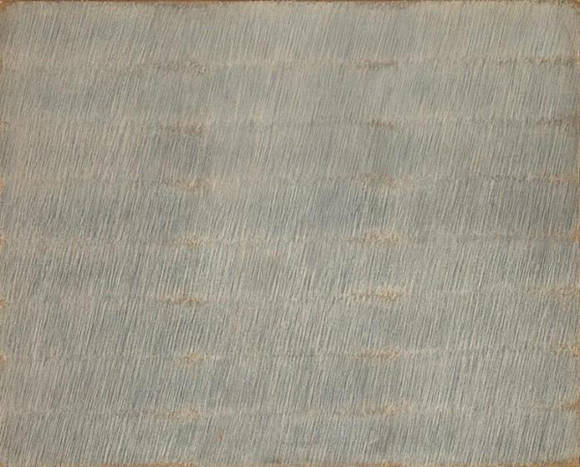 박서보, 'Ecriture 묘법(猫法) No. 4-78'. 베에 오일, 연필, 130 x 162cm. 1978.(사진=서울옥션)