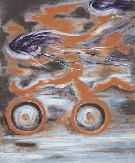 주재환, ‘짜장면 배달’. 판화, 52 x 42.5cm. 2003. 사진 = 학고재