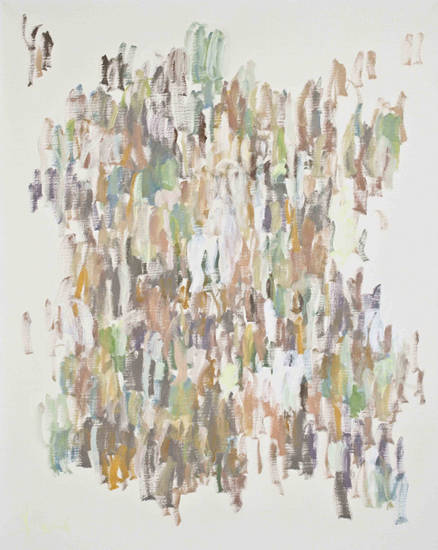 선정 작가 김선휘의 작품 ‘무제. 린넨 위에 유화’, 91 x 72cm. 2012.