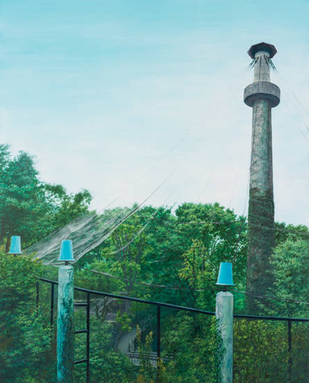 김현정, ‘노래를 위한 숲’. 캔버스에 유채, 162.1 x 130.3cm. 2014. 사진 = 63아트 미술관