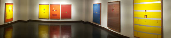 '이흥복'전이 열리고 있는 통인옥션갤러리 전경.(사진=김연수 기자)