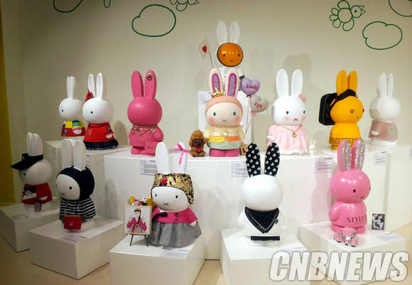 롯데백화점 잠실점 에비뉴엘아트홀이 '매니 미니 미피(Many Mini Miffy)'전을 29일까지 연다.(사진=김금영 기자)