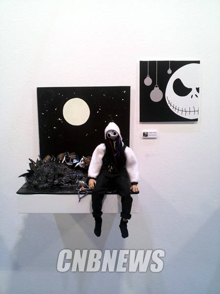 팀버튼의 '크리스마스의 악몽'을 모티브로 탄생한 작품.(사진=김금영 기자)