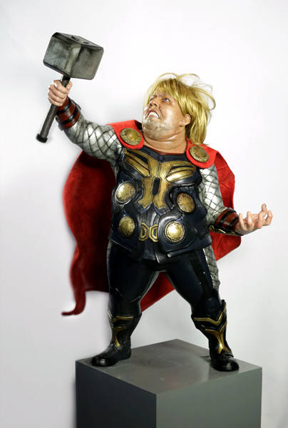 박우성, ‘토르(Thor)’. 레진에 유채(Oil on resin), 90 x 60 x 100 cm. 2015.(사진=리나갤러리)