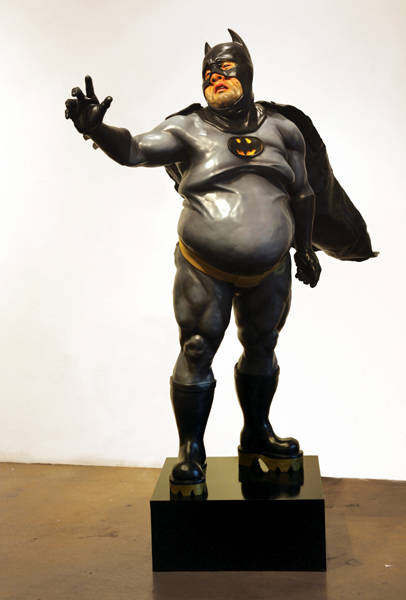 박우성, '배트맨(Baeman)', 레진에 유채(Oil on resin), 90 x 70 x 135cm. 2016.(사진=리나갤러리)