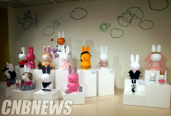 롯데갤러리가 마련한 ‘매니 미니 미피(Many Mini Miffy)’전 입구 전경.(사진=김금영 기자)