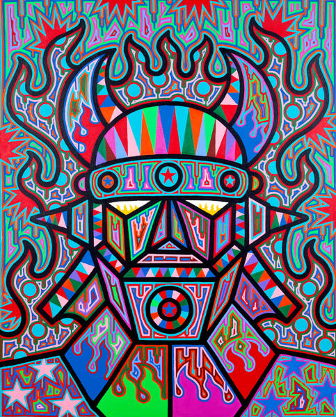 찰스장, '로보트 태권브이'. 캔버스에 아크릴, 162.2 x 130.3cm. 2012.