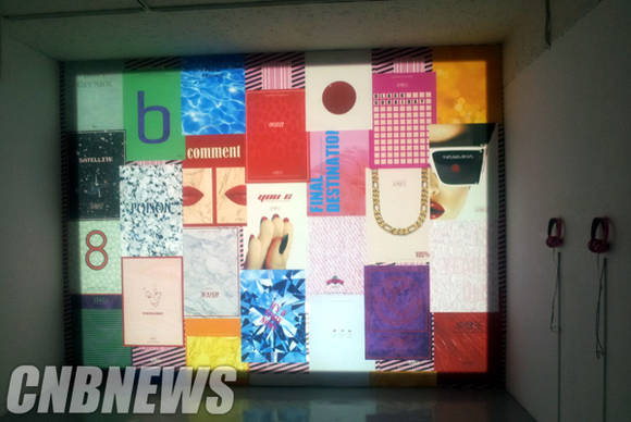 김가람의 '사운드 프로젝트'. 정치, 경제, 사회, 문화를 막론하고 여론을 형성하는 댓글을 모은 작업이다.(사진=김금영 기자)