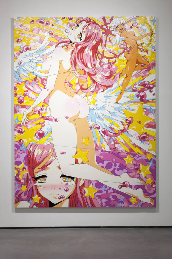 이윤성, '다나에 핑크(Danae Pink)'. 261 x 194cm, 캔버스에 유화. 2015. (사진 = 두산갤러리)