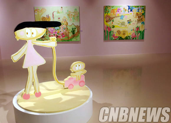 윙크토끼와 친구들은 평범한 일상의 단면을 보여준다. 그 속에는 숨은 행복과 평화가 있다.(사진=김금영 기자)