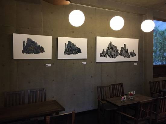 갤러리 카페에 전시 중인 이주연 작가의 작품. (사진=가나아트 스페이스)